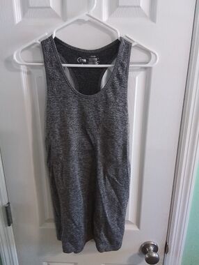 Zyia Charcoal Heather Racerback Workout Tank